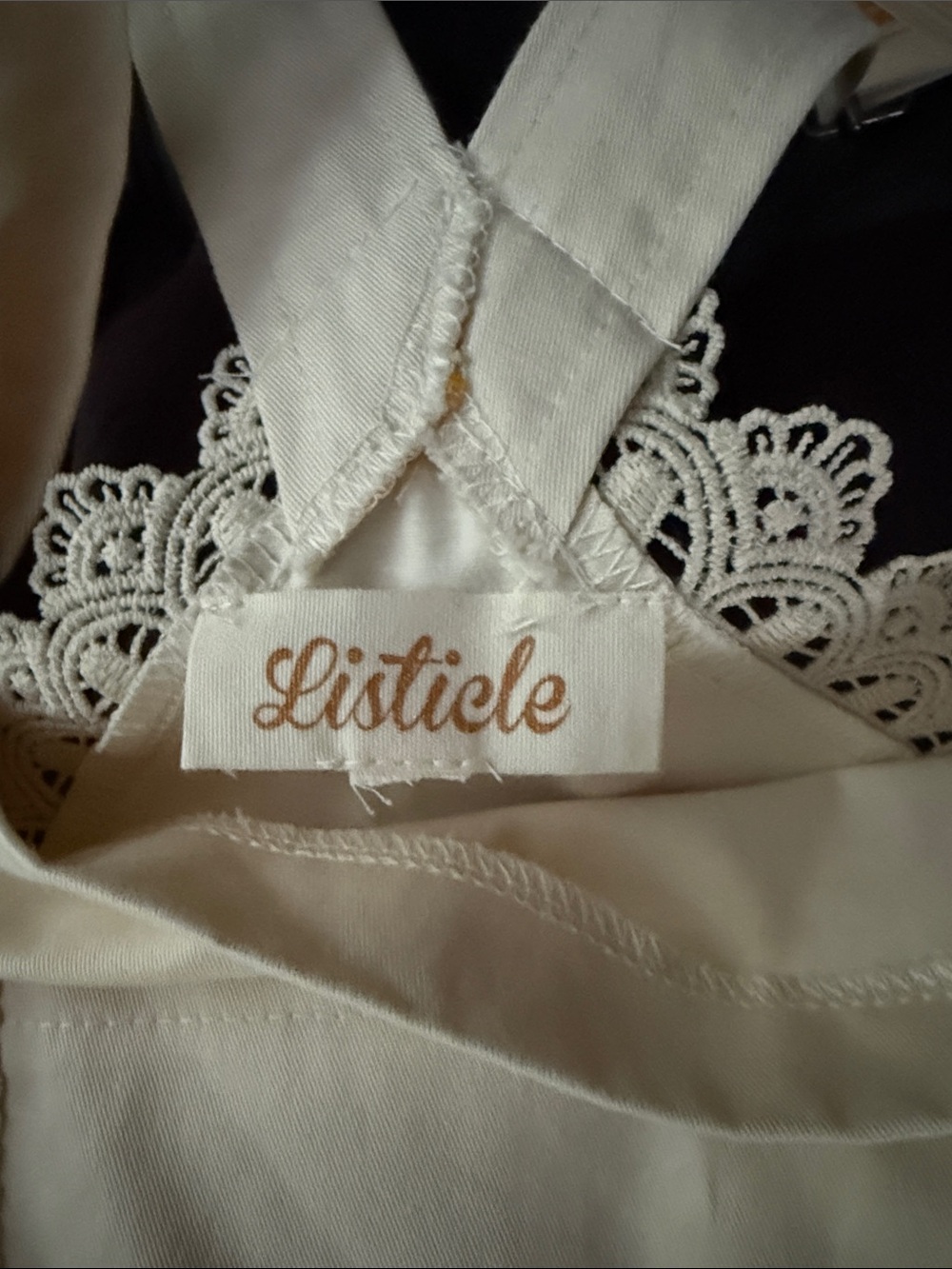 Listicle Cream Maxi Dress with Yellow Straps - Picture 3 of 5